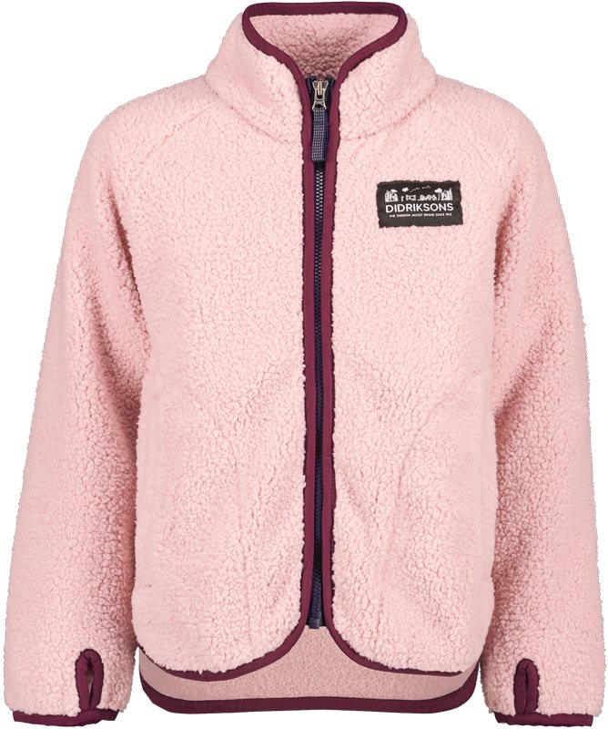 Didriksons Gibbs Kids Fullzip 2 Dusty Pink