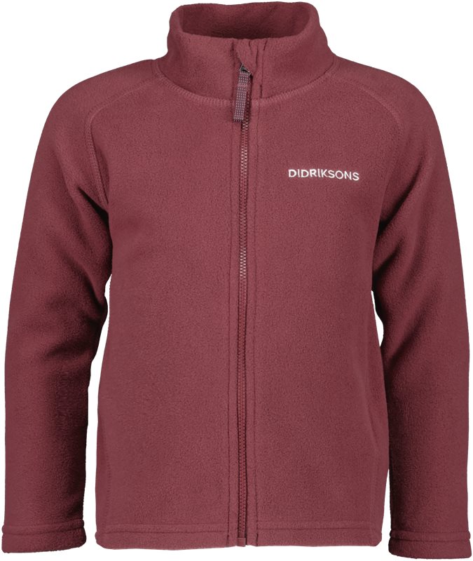 Didriksons Monte Kids Fullzip Rusty Wine