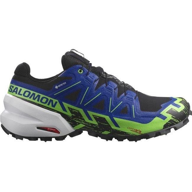 Salomon Spikecross 6 Gtx Black/Surf The Web/Green Gecko