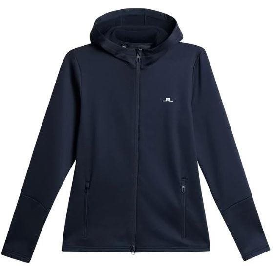 J.Lindeberg W Aerial Zip Hood Jl Navy