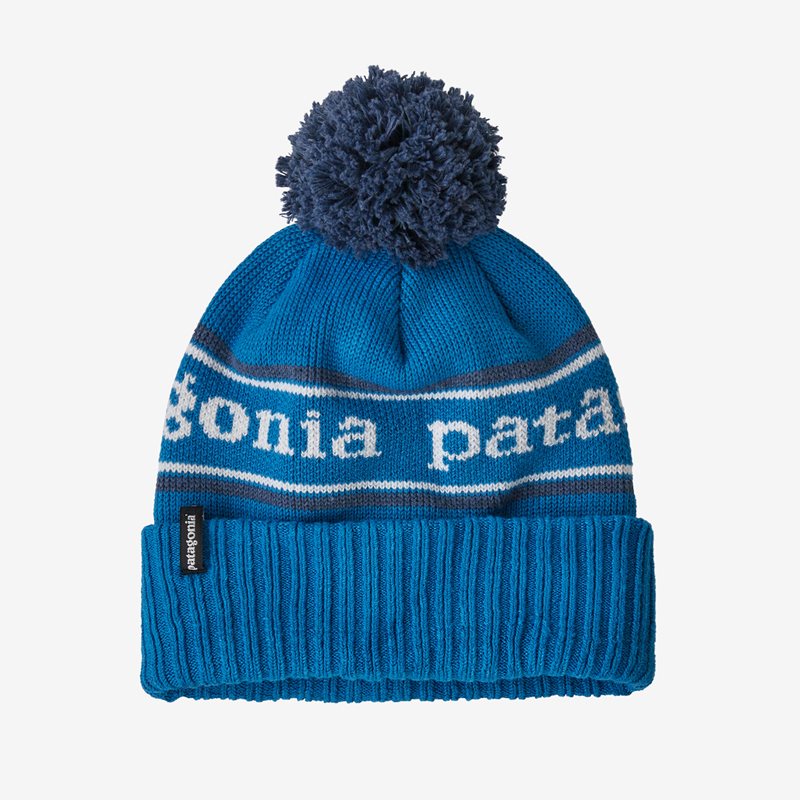 Patagonia K’s Powder Town Beanie Park Stripe: Endless Blue