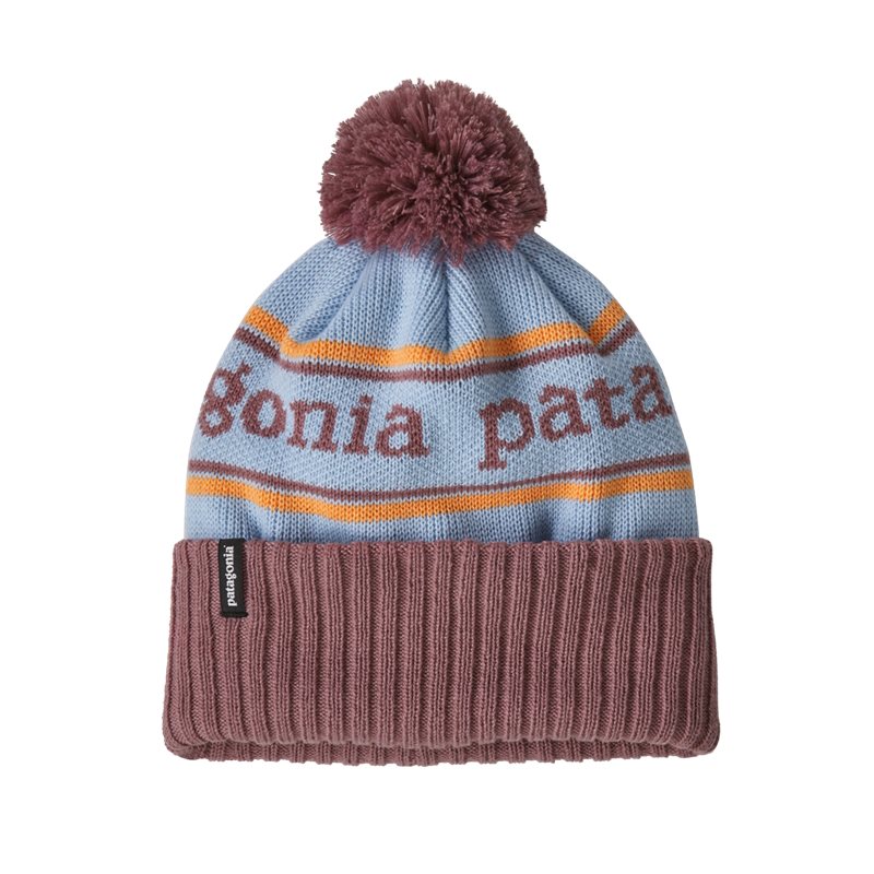 Patagonia K’s Powder Town Beanie Park Stripe: Wispy Green