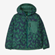 Patagonia K's Reversible DownSweater Hoody Small Currents: Conifer Green