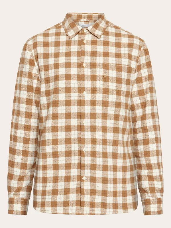 Knowledge Cotton Apparel Loose Fit Checkered Shirt