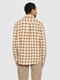 KnowledgeCotton Apparel Loose Fit Checkered Shirt Beige Check