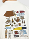 KnowledgeCotton Apparel Regular Fit Owl Trip Print T-Shirt Egret