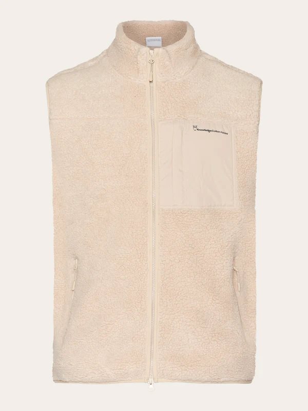 KnowledgeCotton Apparel Teddy Fleece Vest Item Colour