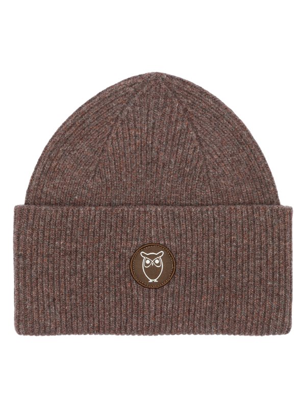 KnowledgeCotton Apparel Big Rib Beanie Demitasse