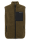 KnowledgeCotton Apparel Teddy Fleece Vest Dark Olive
