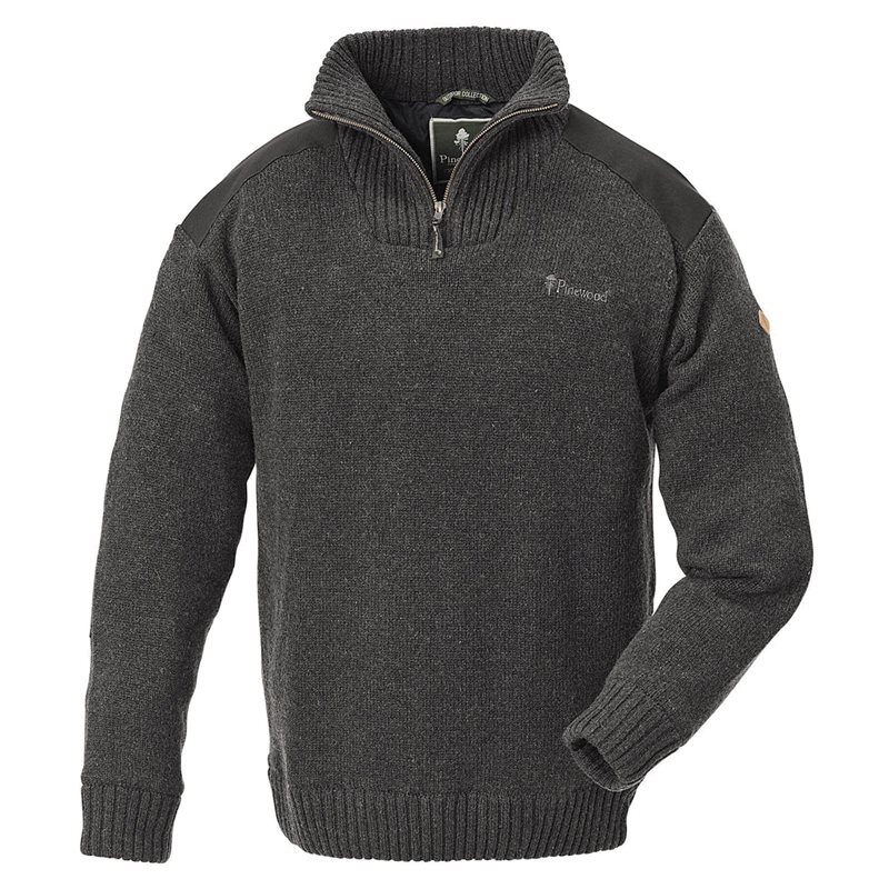 Pinewood Hurricane Sweater D.Grey Mel