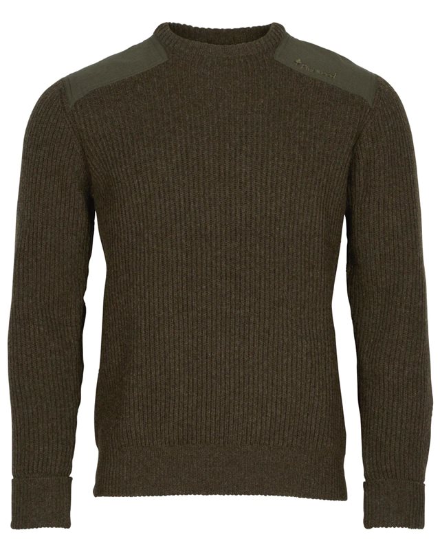 Pinewood Lappland Rough Sweater Mossgreen Mel