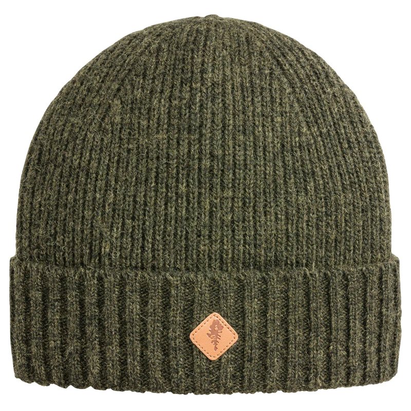 Pinewood Knitted Wool Hat Mossgreen Mel