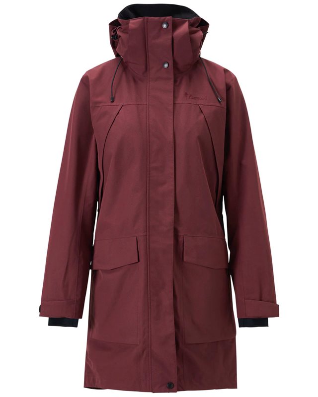 Pinewood Rain Parka W Earth Plum