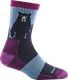 Darn Tough Bear Town Micro Crew Light Cushion Socks Women Purple