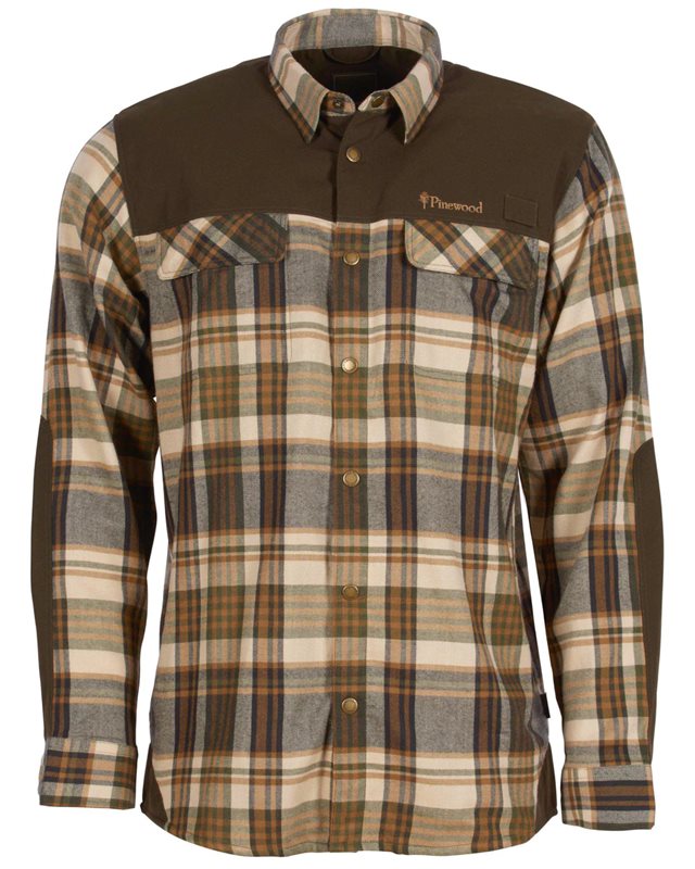 Pinewood Furudal Pro TrackerWool Shirt Beige/Suede Brown