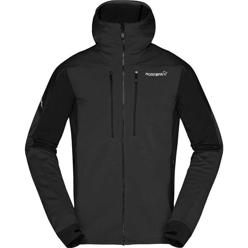 Norrøna Trollveggen Powerstretch Pro Zip Hood M’S Caviar