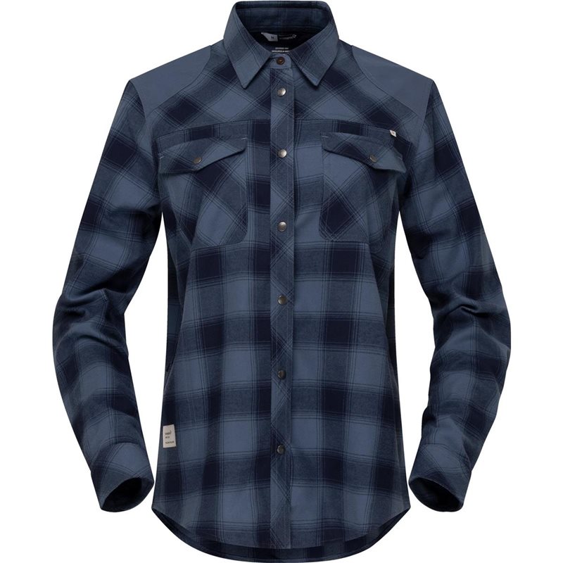 Norrøna Femund Flannel Shirt W’S Navy Blazer