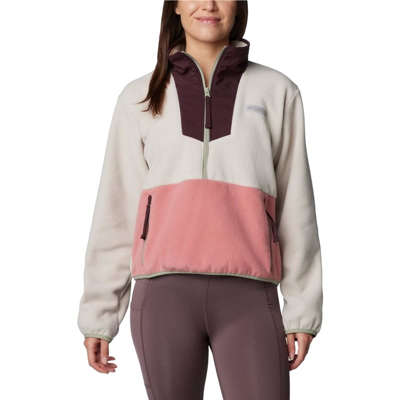 Columbia Sequoia Grove 1/2 Zip Fleece Dark Stone Pink Agave