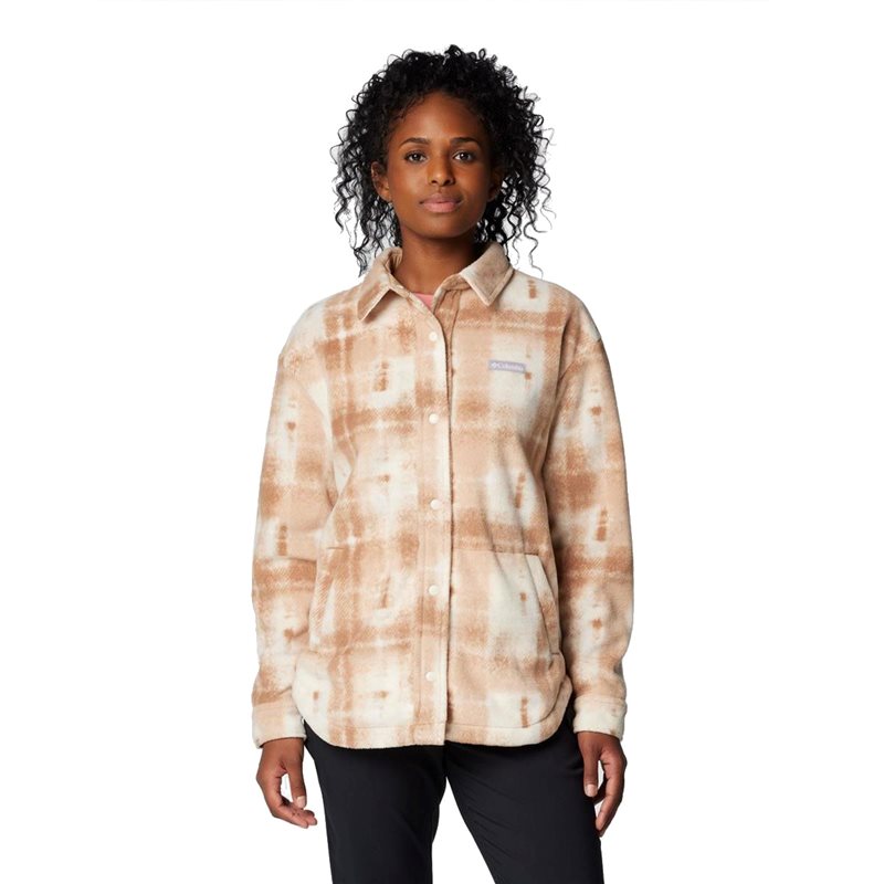 Columbia Benton Springs Shirt Jacket II Camel Brown Omblur