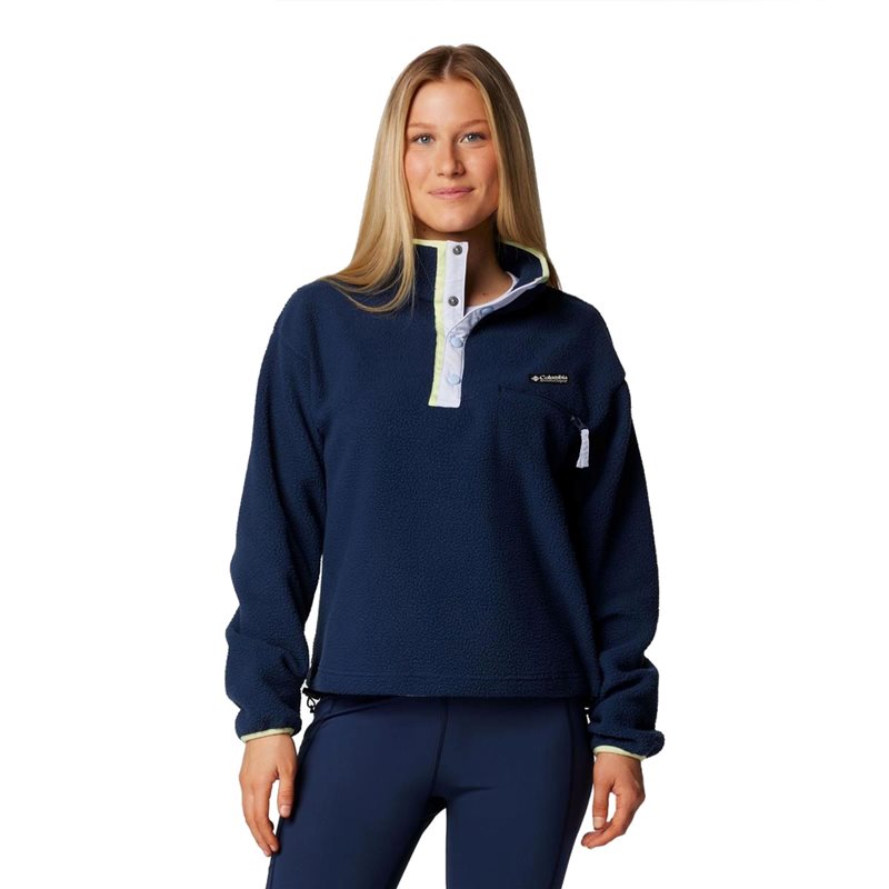 Columbia Helvetia II CroppedHalf Snap Fleece Collegiate Navy