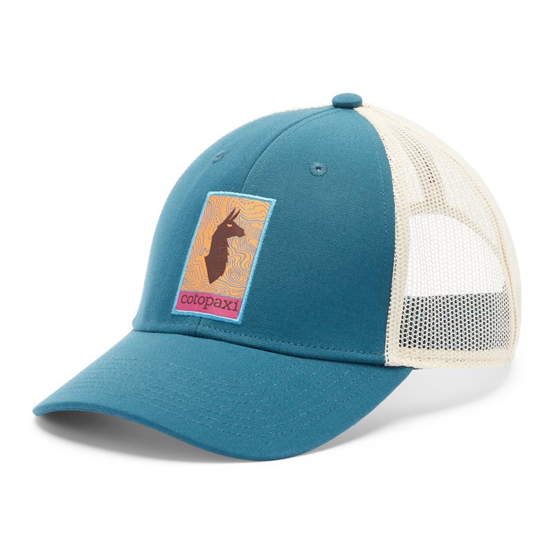 Cotopaxi Llama Map Trucker Hat Abyss