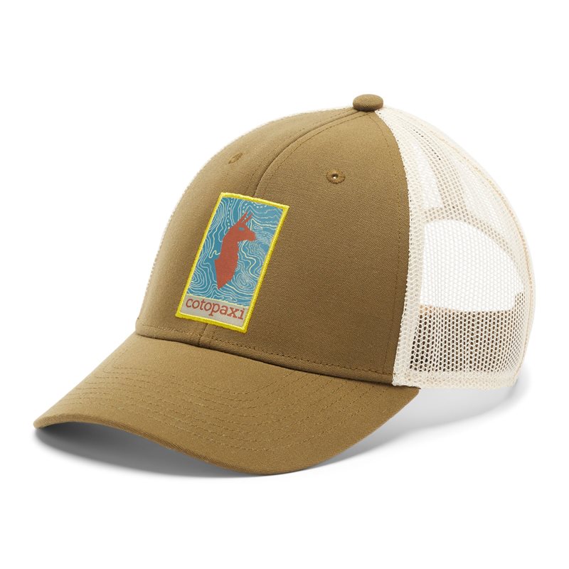 Cotopaxi Llama Map Trucker Hat Live Oak