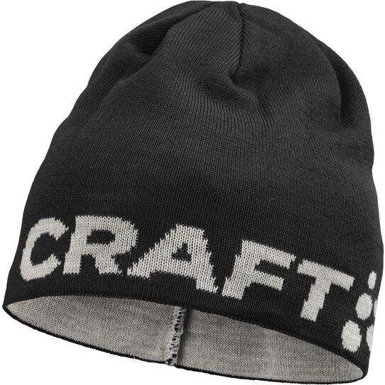 Craft ADV NORDIC TRAINING MERINO LOGO HAT Black/Ghost Black/Ghost S/M