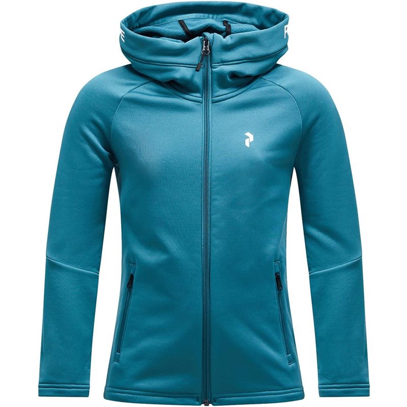 Peak Performance Jr Rider Zip Hood Hydro Fresh/Hydro Fres