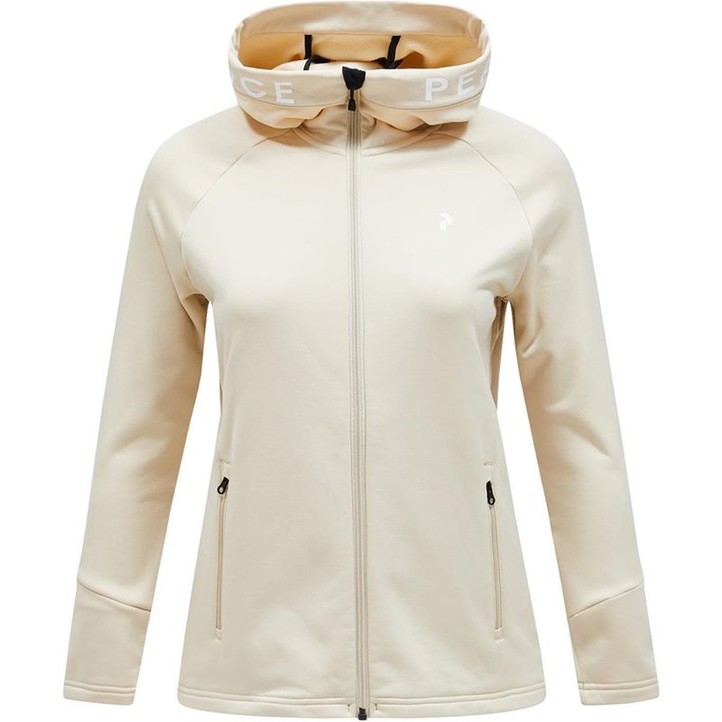 Peak Performance W Rider Zip Hood Sand Fog/Sand Fog