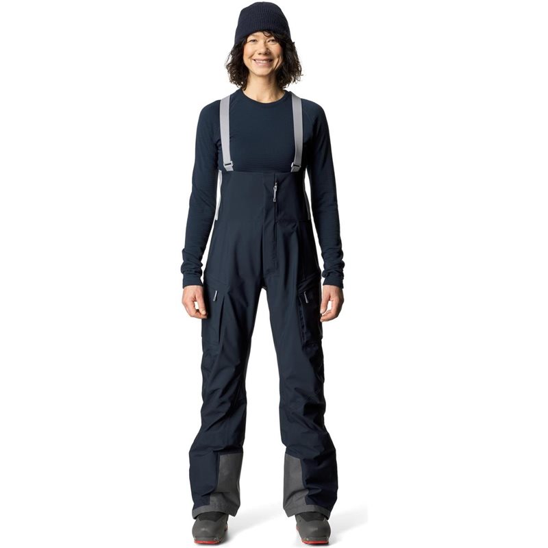 Houdini W’S Rollercoaster Bib Pants Blue Illusion