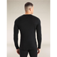 Icebreaker Men Merino 200 Oasis LS Crewe Black
