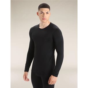 Icebreaker Men Merino 200 Oasis LS Crewe Black