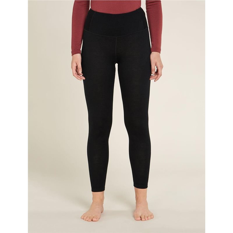 Icebreaker W Mer 260 Tech High Rise Leggings Black Black S