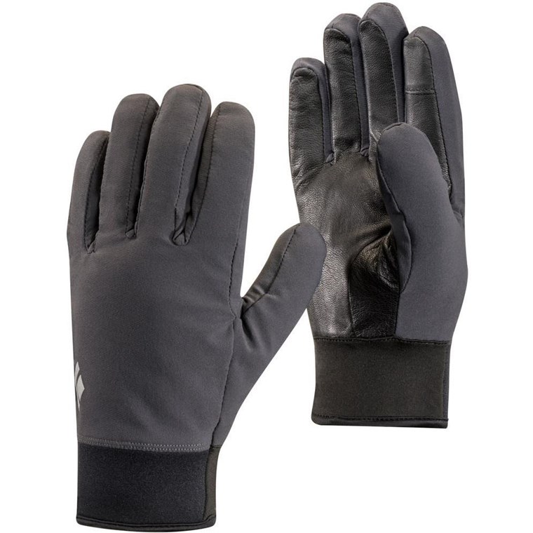 Black Diamond Midweight Softshell Gloves Smoke
