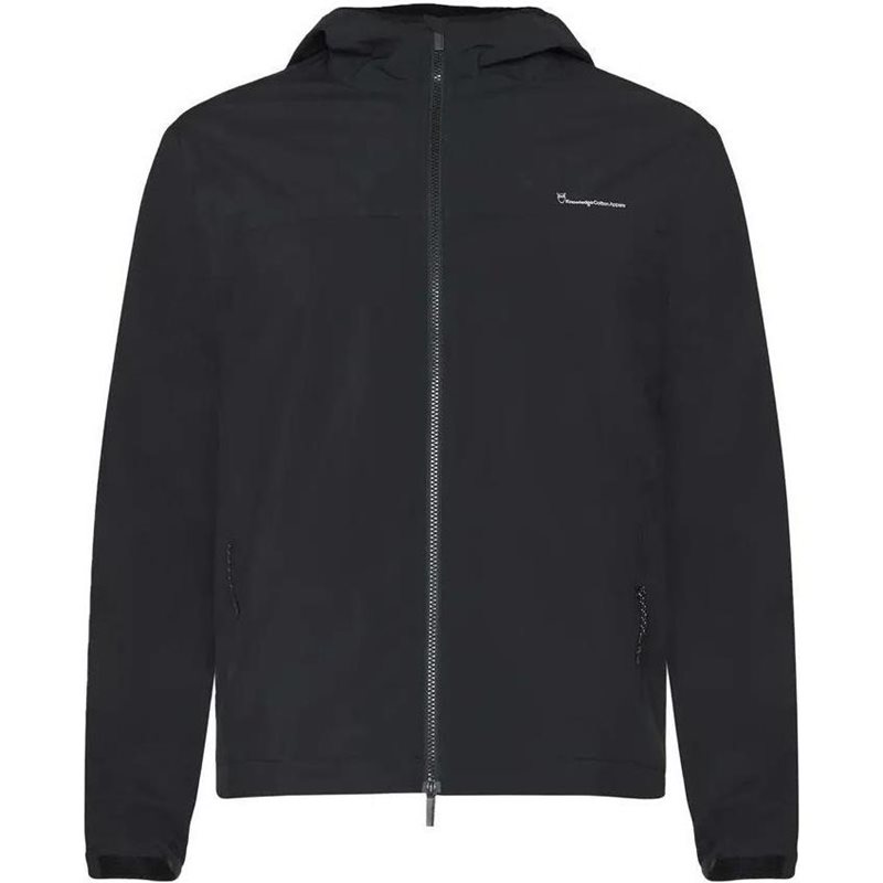 KnowledgeCotton Apparel Nordenvind Light Shell Jacket Black Jet