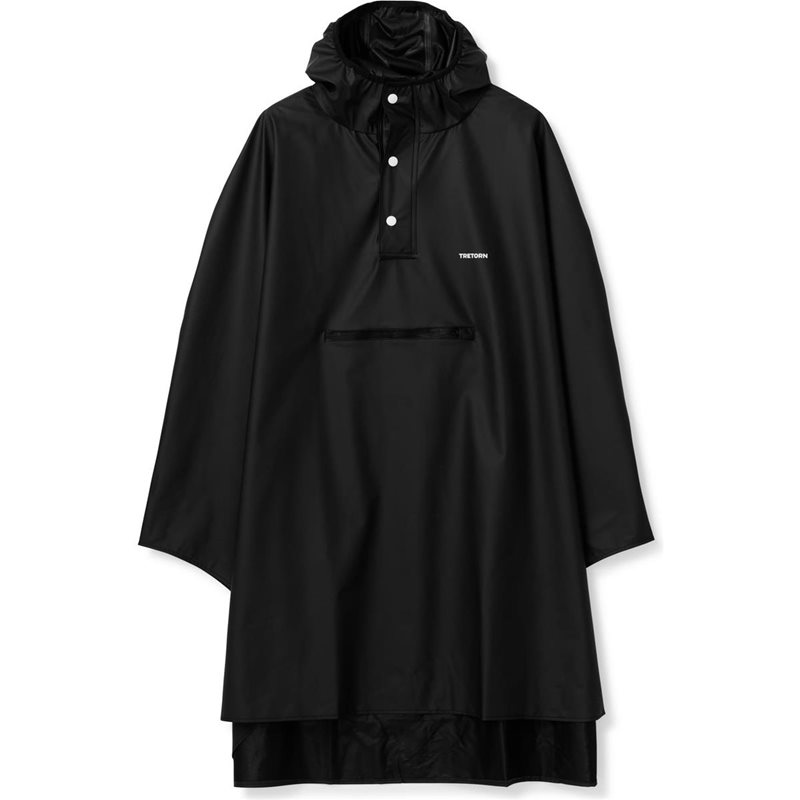 Tretorn Pu Light Rainponcho Jet Black