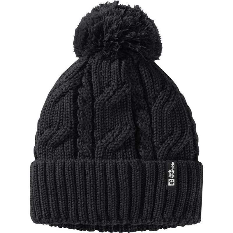 Jack Wolfskin Pompom Beanie Black