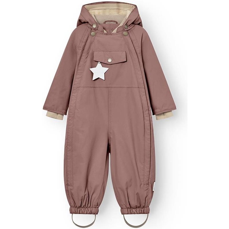 MINI A TURE Matwisti Fleece Lined Snowsuit Light Plum