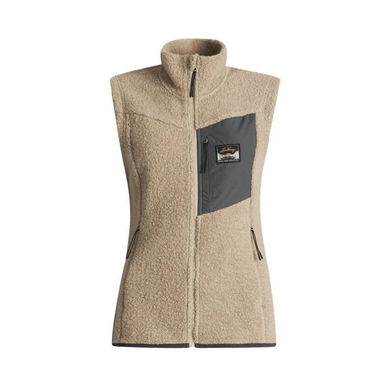 Lundhags Flok Wool Pile Vest W Sand