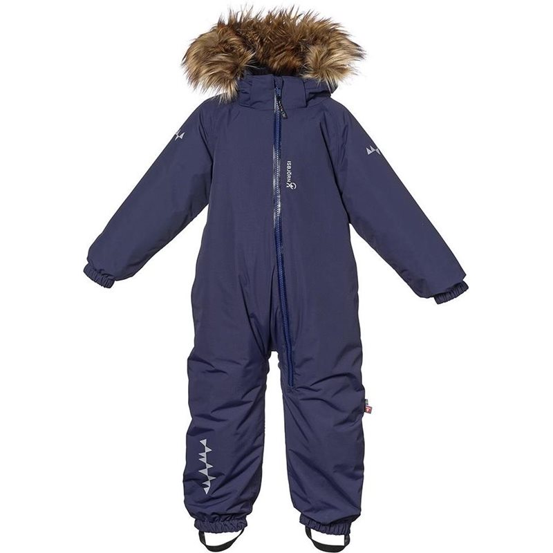 Isbjörn Toddler Padded Jumpsuit With Fur Navy