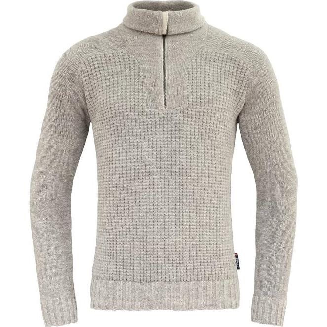 Devold Bispen Wool Zip Neck Grey Melange