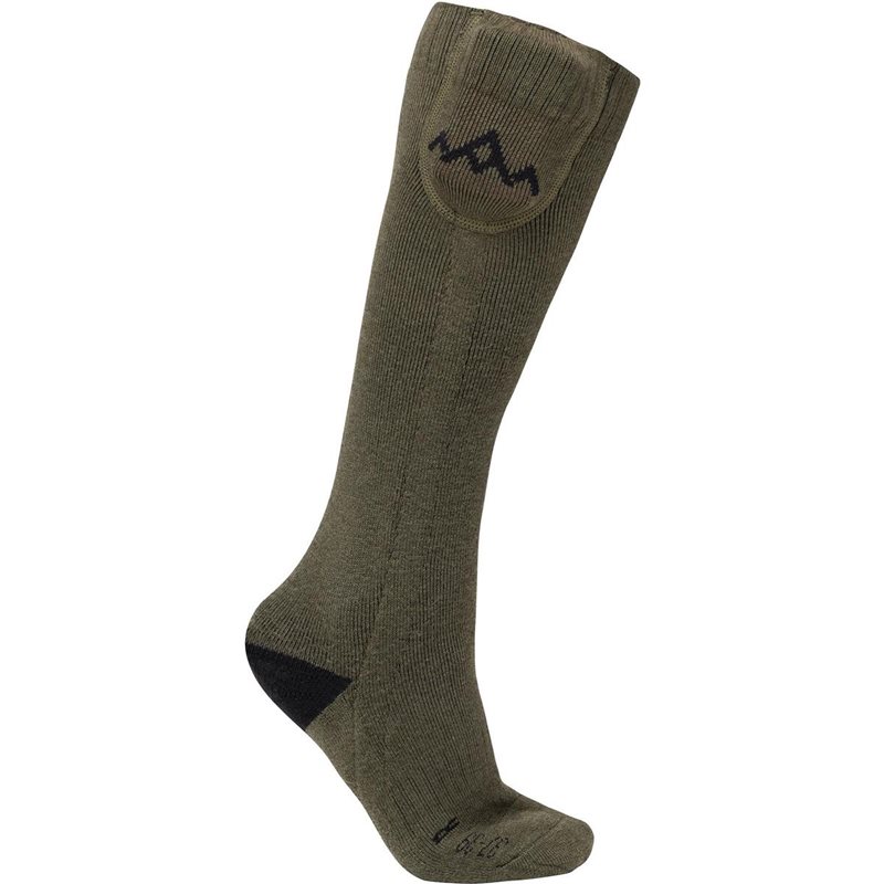 Heat Experience Heated Everyday Socks W.Batteries V2 Olive Green