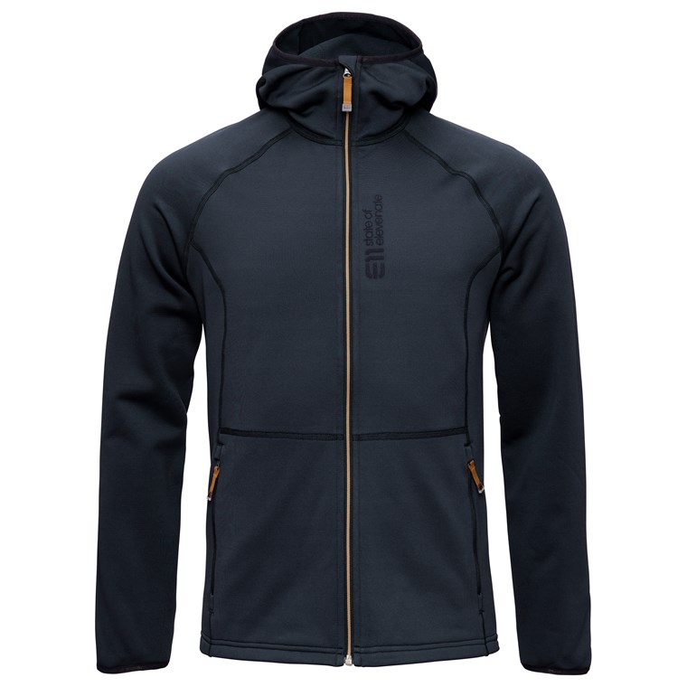 Elevenate Men's Skiers Fleece Hood Dark Ink