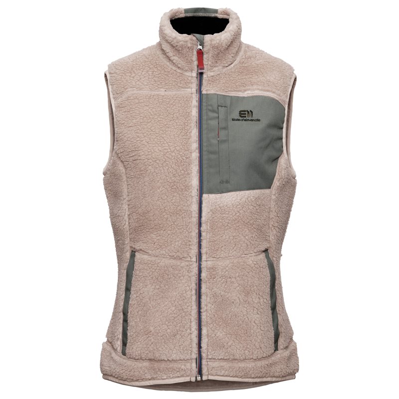 Elevenate W Glacier Pile Vest Ginger Beige