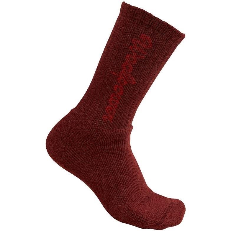 Woolpower Kids Socks Classic Logo 400 Rust Red