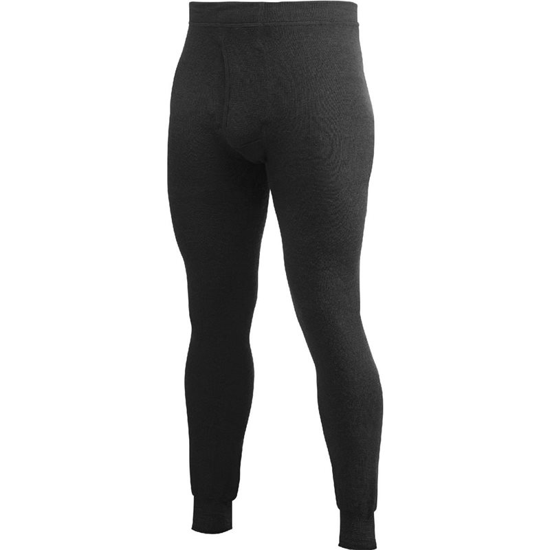 Woolpower Long Johns With Fly 400 Black