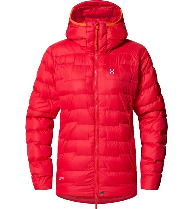 Haglöfs Roc Flash Down Hoodwomen Bright Red