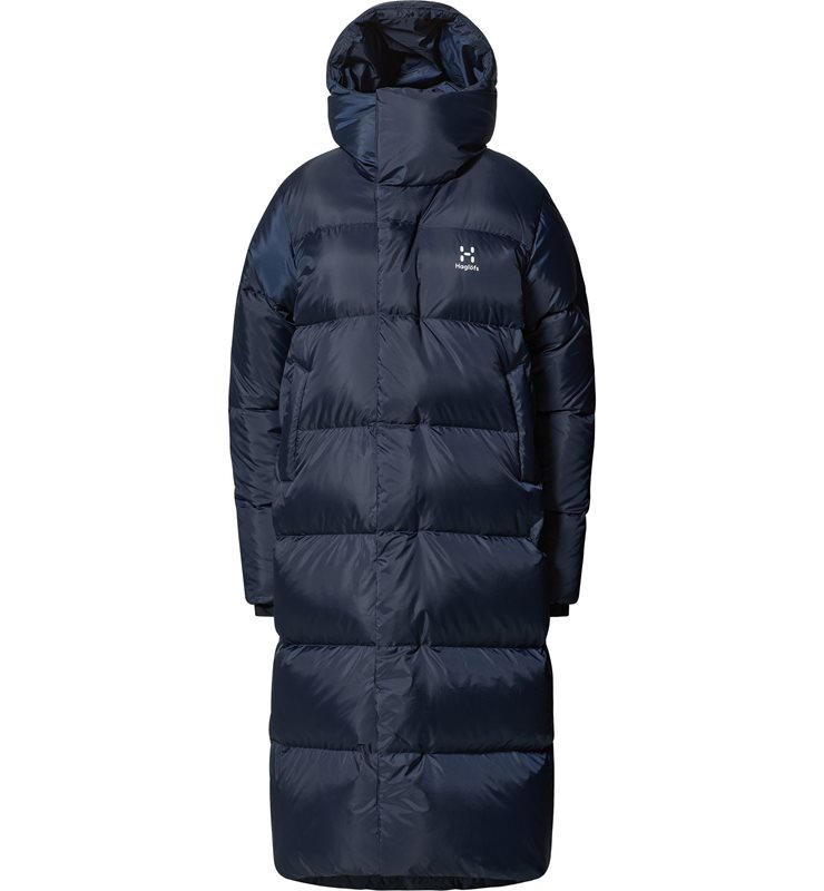 Haglöfs Long Down Parka Women Tarn Blue