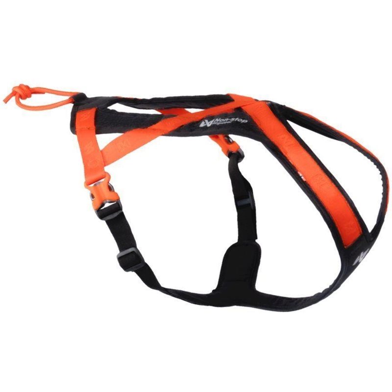 Non-stop dogwear Rush harness Black/Orange