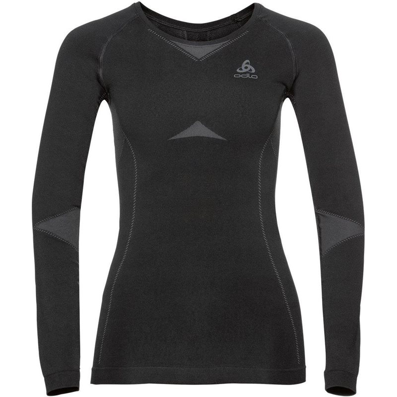 Odlo W Top Cn L/S Fundamentals Black/Graphite Grey